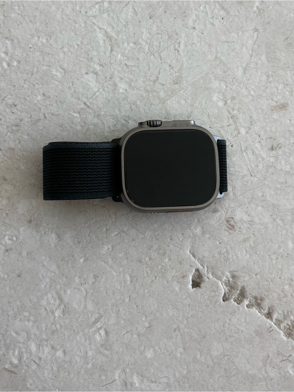 Apple Watch Ultra 2 with Black/Blue Band and Silver Case